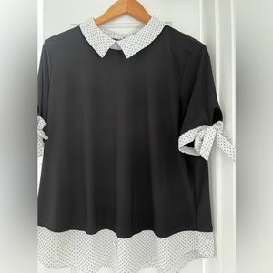 Faith & Joy black white top.XL